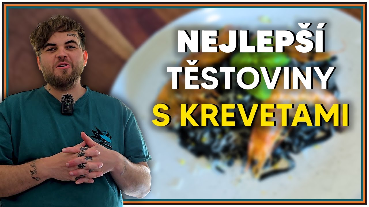 Vaření pro začátečníky ! Sépiové Linguine s krevetami 🦐