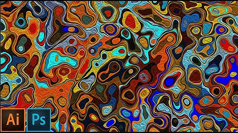 How to make Abstract Liquid Background - photoshop & illustrator Tutorial