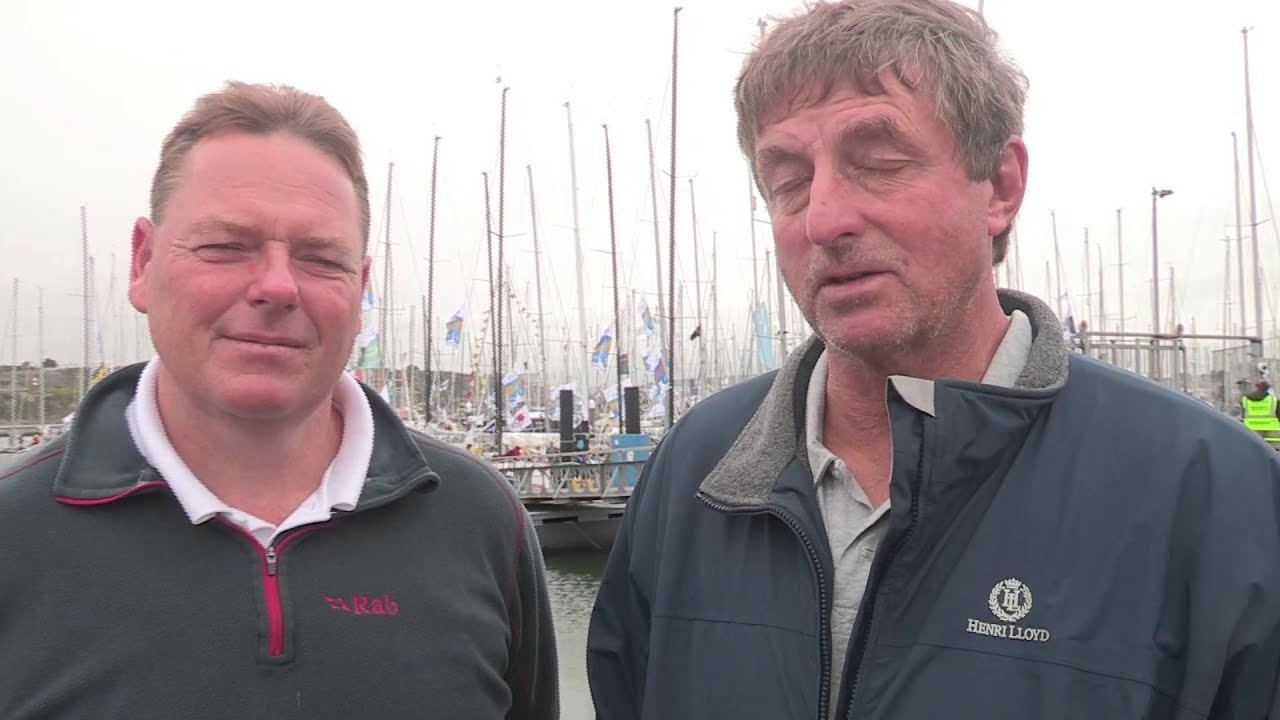 Stuart Childerley and Kelvin Rawlings onJester win the two handed division of the Rolex Fastnet Race