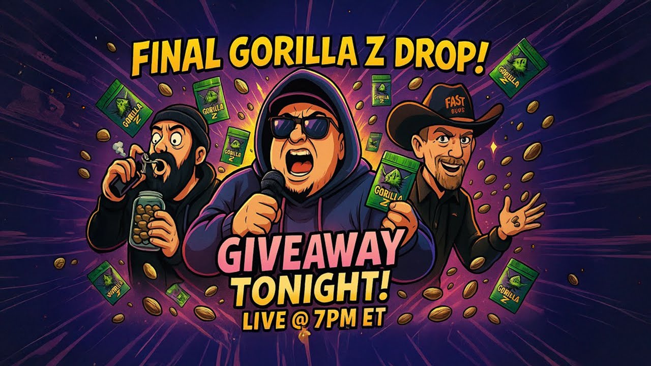 FINAL Gorilla Z Giveaway! Join the Grow Along – 2 Be Blunt LIVE