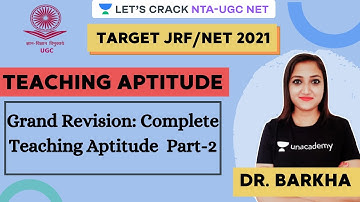Grand Revision: Complete Teaching Aptitude | Part 2 | Target NTA-UGC NET Paper-1 for 2020/2021