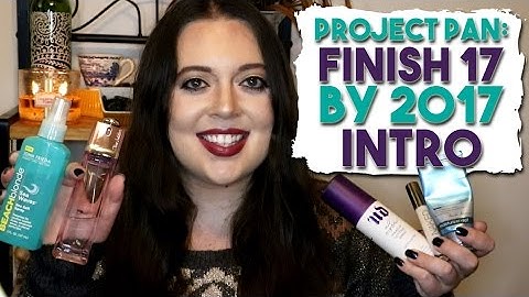 Finish 17 By 2017 Project Pan | Intro