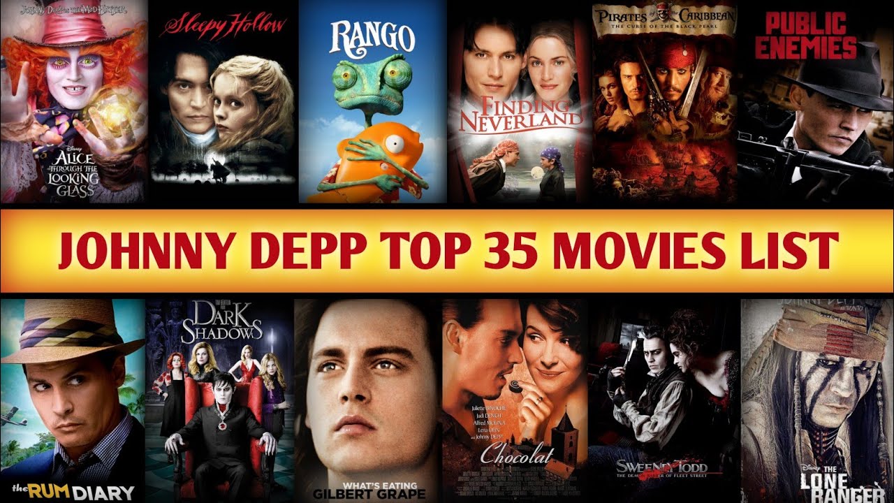 Johnny Depp Top 35 Movies List Captain Jack Sparrow Best Movies - YouTube