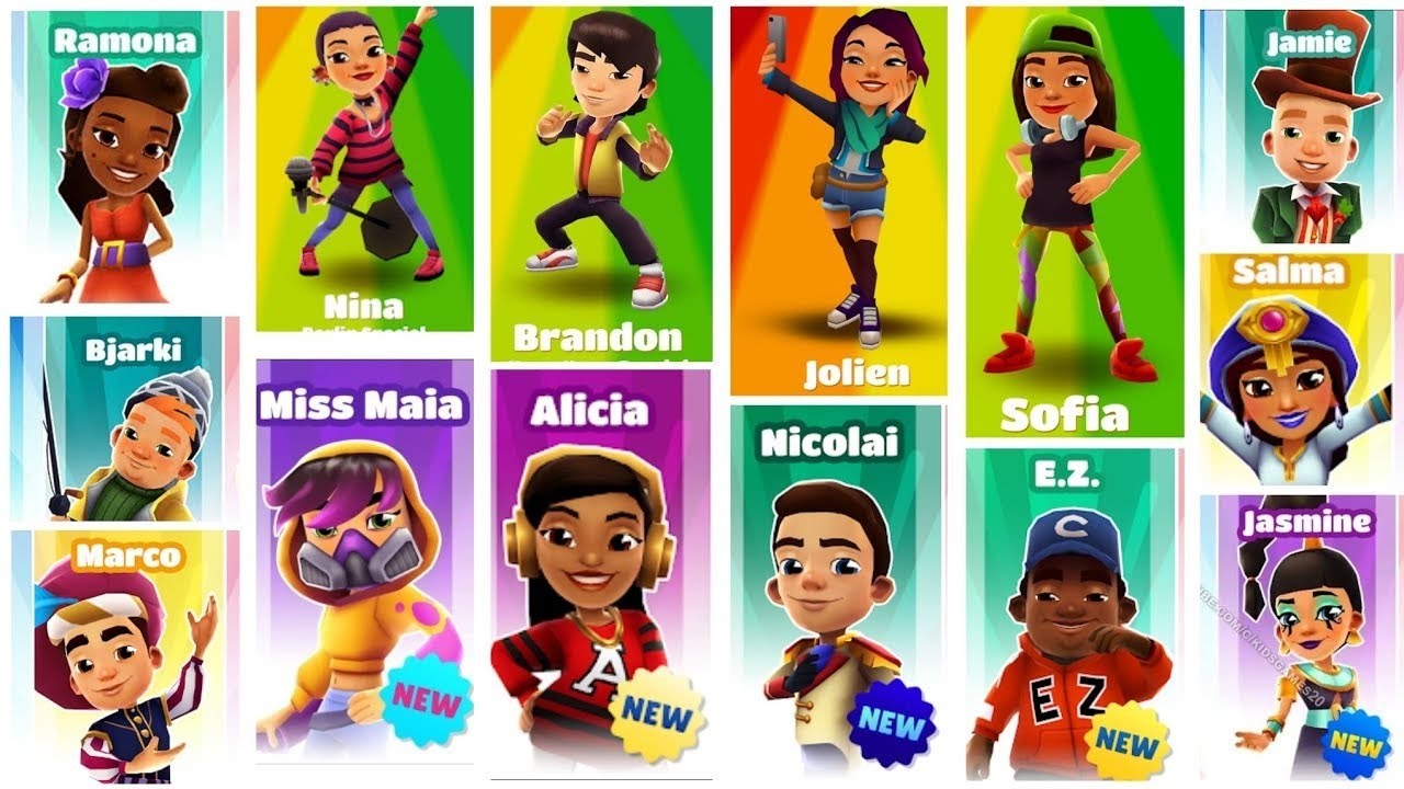 all subway surfers characters