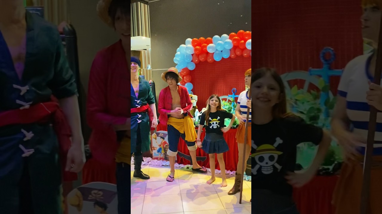 Luffy, Zoro e Nami - aniversário de One Piece #onepiece #onepiececosplay