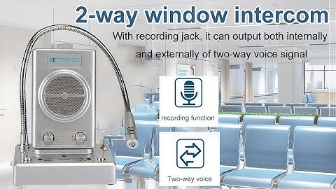 RETEKESS TW102 3W Window Counter Intercom System For Restaurant Bank Office Dining Hall