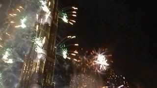 2014 Burj Khalifa New Years Fireworks