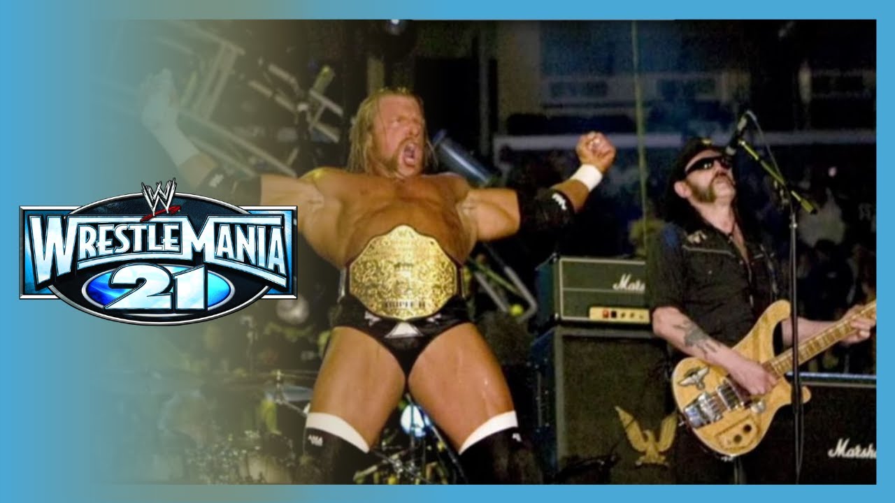 Triple H entrance featuring Motrhead WWE WrestleMania 21 April 3 2005