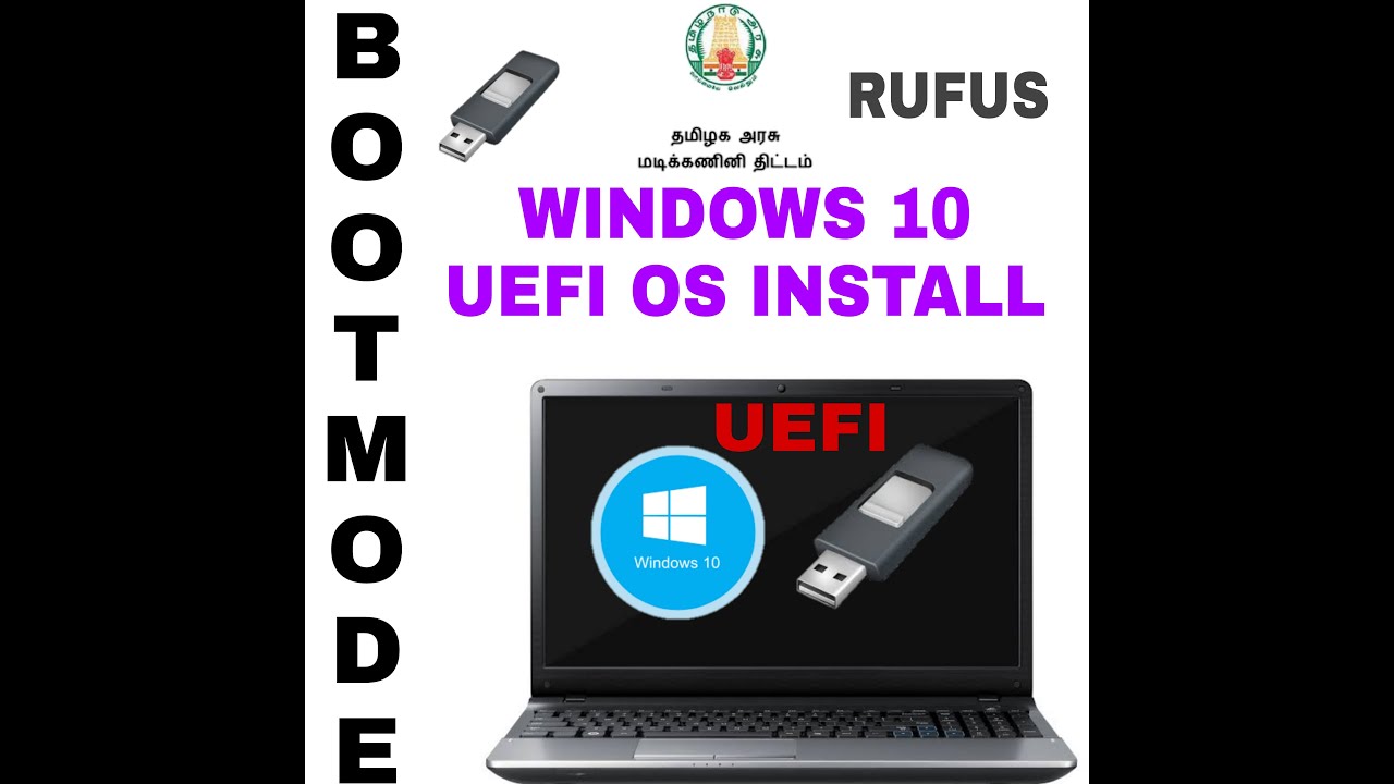 How to install Windows 10 UEFI format - YouTube