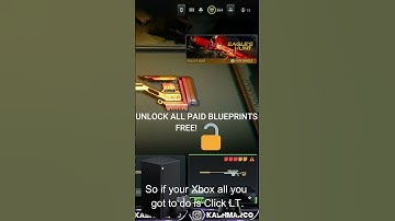 *DO ASAP* MW2 UNLOCK ALL PAID BLUEPRINTS FREE!