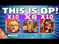 TH 13 Best Attack Strategy || Super Giant+Super Wizard+Earthquake Spell Strategy || Best Ground Stra