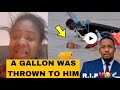 Moment junior pope friend expose a gallon was given to him  in the river