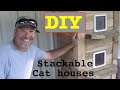 Amazing DIY, Cat House (STACKABLE INSULATED) MADE (WITH PALLET LUMBER)