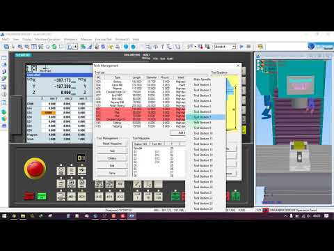[Swansoft - Sinumerik 808DM] Menjalankan program dan simulasi mesin ...