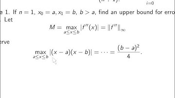 ch2 8: Examples for Error Theorem. Wen Shen