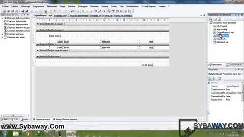 ADO NET 02   Crystal Reports Avec DataSet   Afficher le contenu d