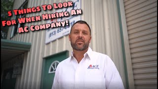 5 Things To Look For When Hiring An AC Company