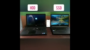 HDD Laptop Vs SSD Laptop. Booting time test. #shorts