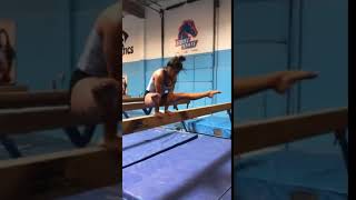 Lily Reid Straddle Hold On Beam