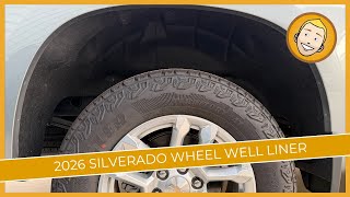 2026 Chevy Silverado 1500 Wheel Well/Fender Liners Installation