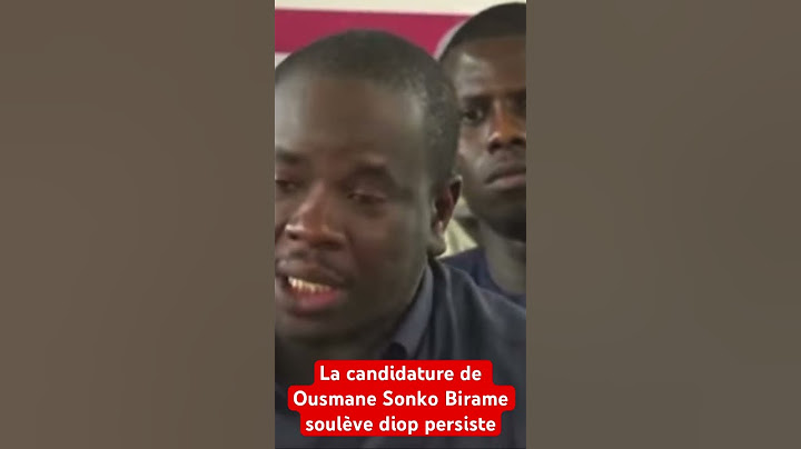 La candidature de Ousmane Sonko Birame soulève diop persiste
