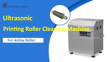 Ultrasonic Printing Roller Cleaning Machine for Anilox Roller Working Video
