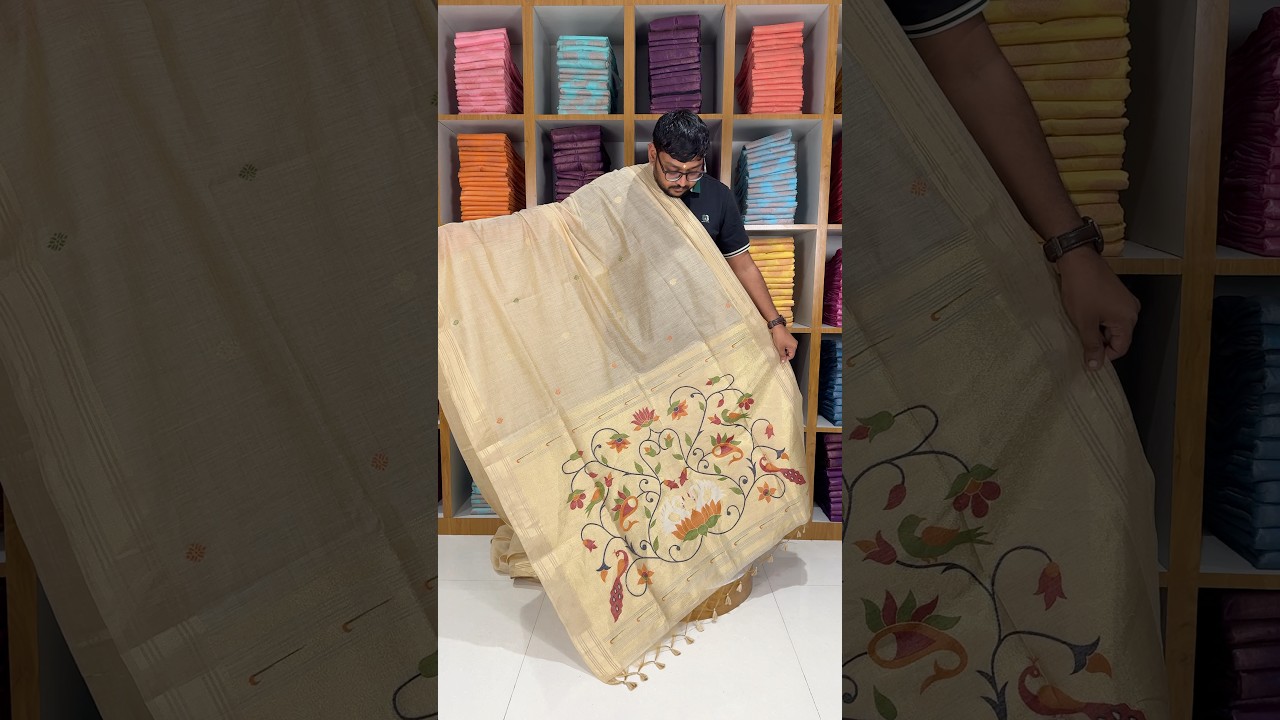 Soft Muga Cotton Classic Paithani Saree