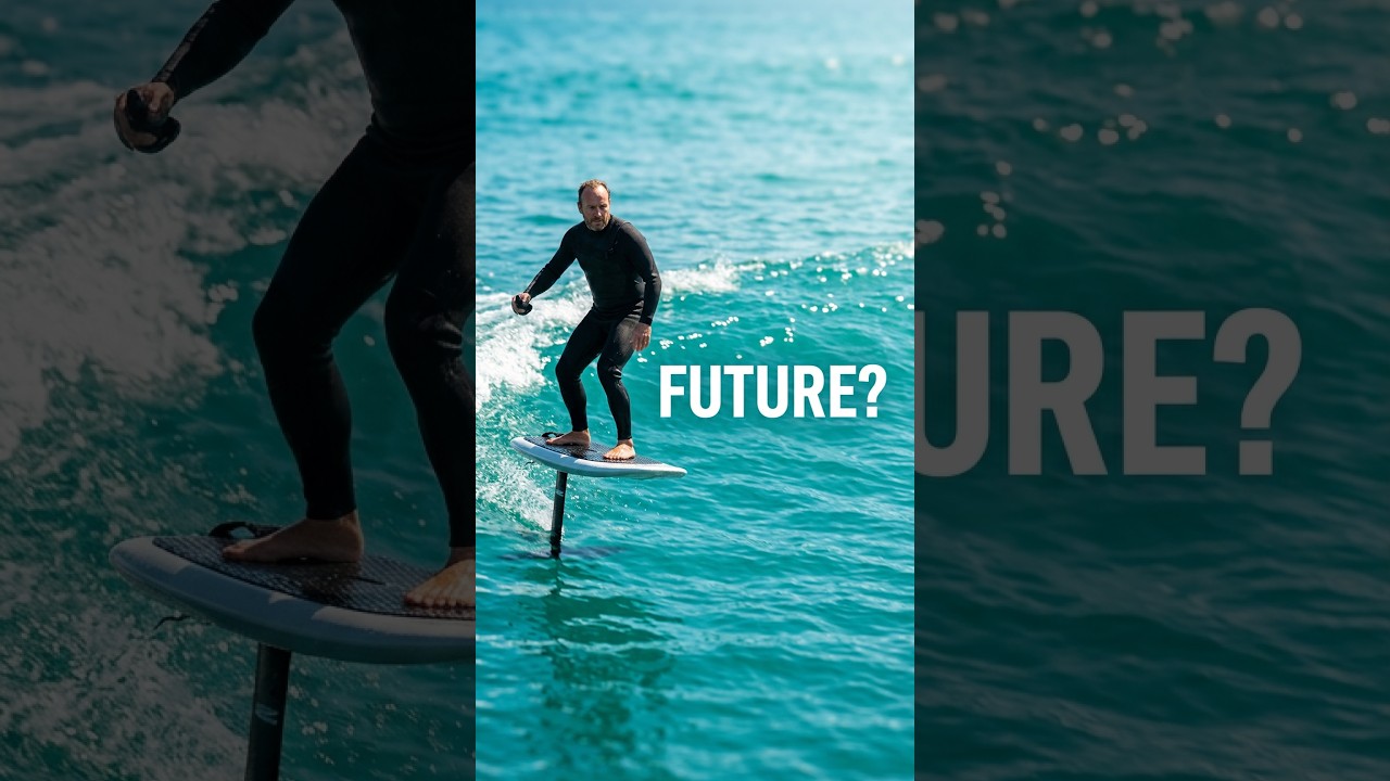 Would You Try This Electric Hydrofoil Surfboard? #watersports #summer #shorts