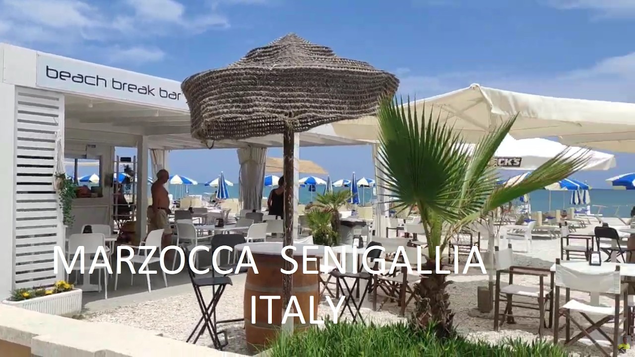 Marzocca Senigallia ,il lungomare. Marche Italy