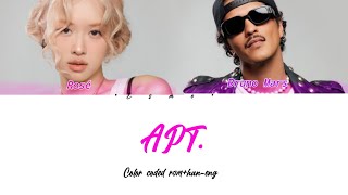 Rosé ft Bruno Mars APT color coded rom/han/eng