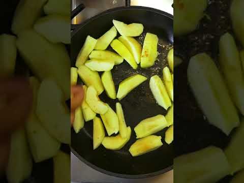 حلوى صحية تفاح بالقرفة