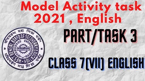 class7 model activity task english part 3,2021, detailed analysis of grammar, wbbse,