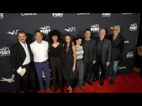 The cast of "Behemoth!" poses together at its special screening at AFI Fest 2026 | Pedro Pascal