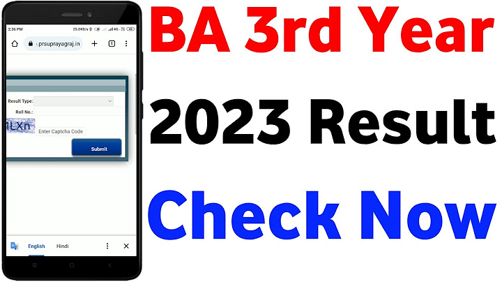 BA 3rd year result 2023 check | BA final result kaise dekhe | How to check BA result 2023 |