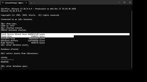 How to Start and Shutdown the Oracle Database