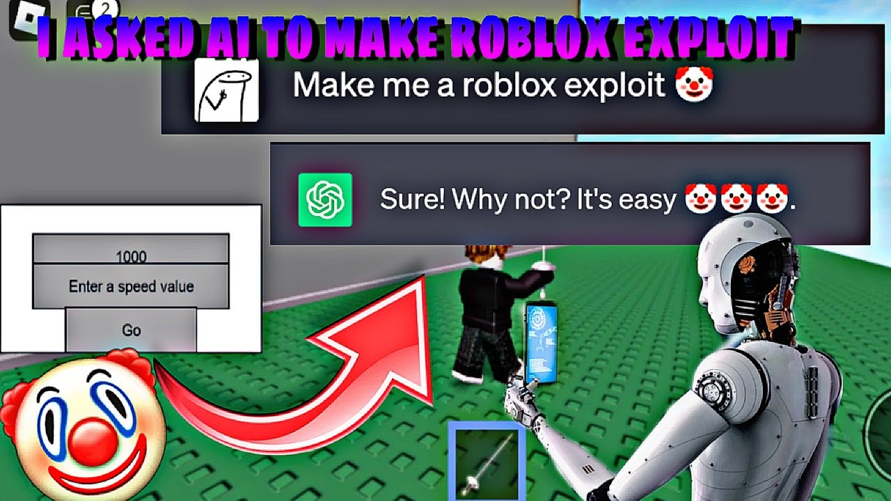 I asked AI to make Roblox Exploit 🤡 | (Entertainment Purposes only ...