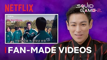 T.O.P. Reacts to Thanos Fan Videos | Squid Game: Season 2 | Netflix