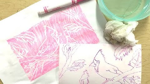 Styrofoam Printmaking - Step 3: 1 color print