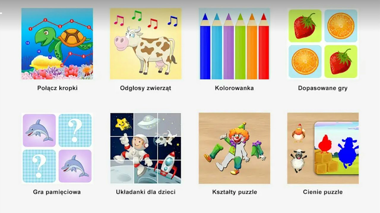 Let's Play • Gry edukacyjne dla dzieci • po Polsku, Nauka liter, cyfr