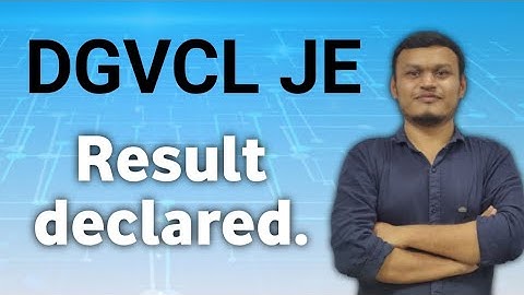 DGVCL JE Result declared. #getco #dgvcl #transientacademy