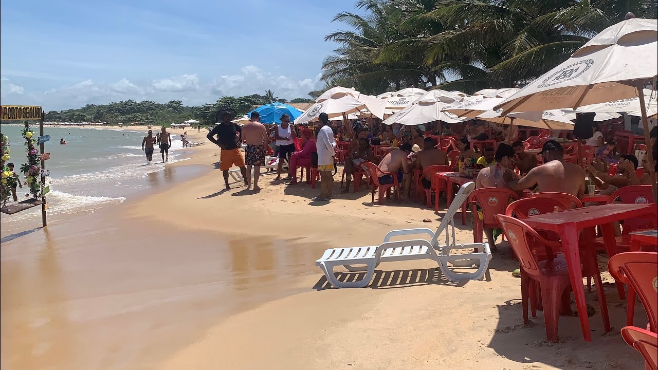 🏝️MOVIMENTO DA PRAIA DE TAPERAPUAN TOATOA EM PORTO SEGURO NESSE DOMINGO 30/11/25