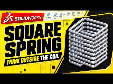 SolidWorks Tutorial | square spring