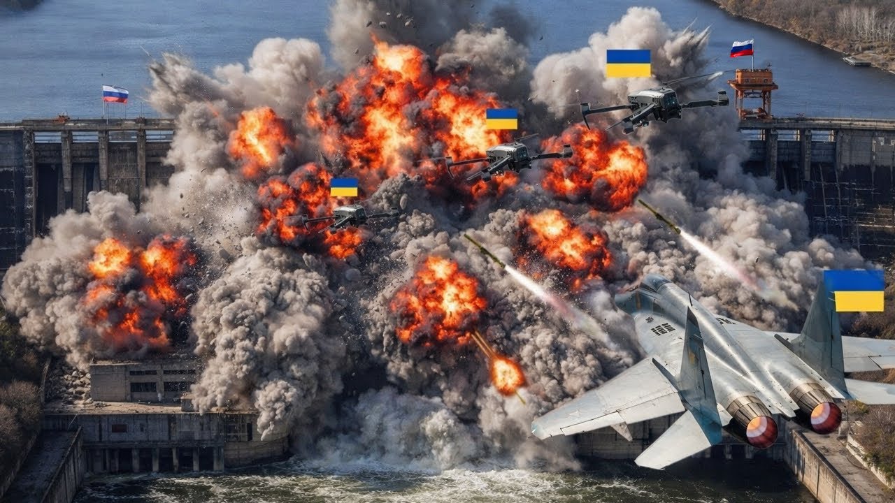 Ukrainian Jet IMPLODES Russian DAM — One Strike Changes the Entire Front 