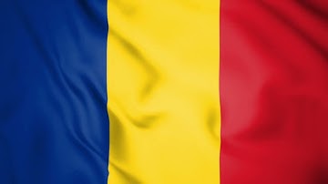 Romania waving flag | Royalty Free | No Copyright