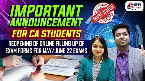 Important Announcement For CA Students - ICAI Exams | CA CS Divya Agarwal