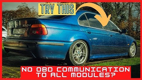 BMW E39 Not Communicating | OBD Port communication error fixed | Quick Fix | Scan tool won