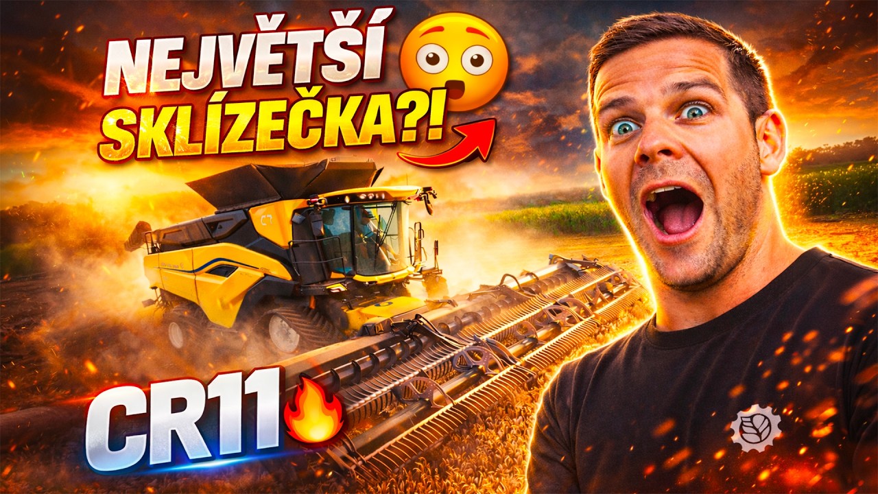NEJVĚTŠÍ kombajn na světe ?! NEW HOLLAND CR11 + MacDon FD250 15.2m “KRÁLOVNA POLÍ“