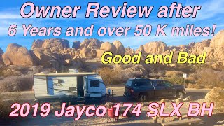 Jayco 174 BH Baja Review after six years and over 50 K miles of towing.  The good and bad.