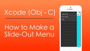 How to Make a Slide Out Menu with Objective-C in Xcode