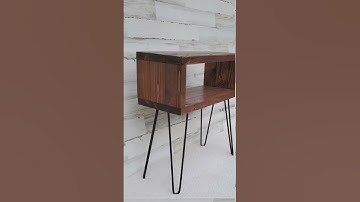 Wood Night Stand with Hairpin Legs #table #coffeetable #sidetable #nightstand #moderntable #cievege